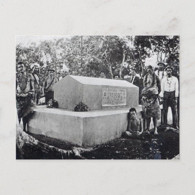 Carte Postale La Tombe de Tusitala (Devant)