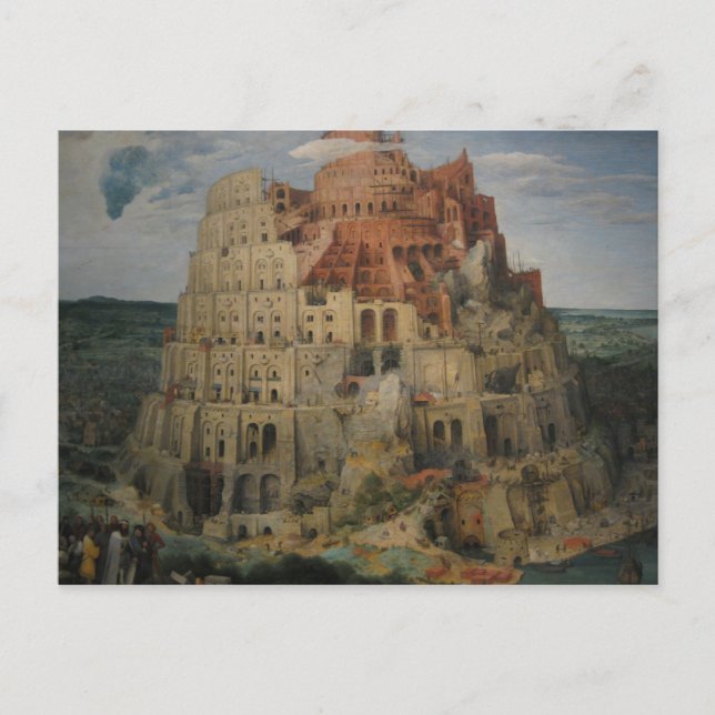 Carte Postale La tour de Babel de Bruegel (Devant)