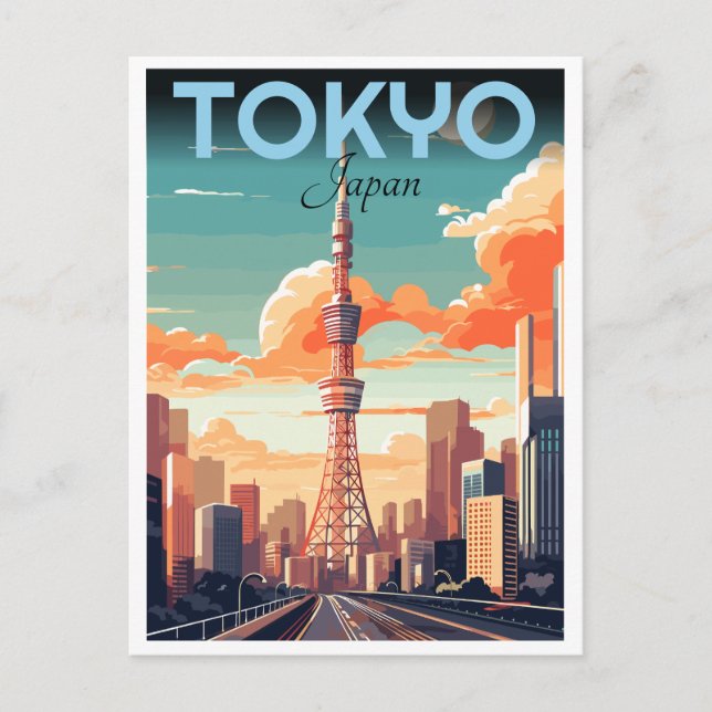 Carte Postale La Tour de Tokyo Shiba-koen Minato cadeaux de dist (Devant)