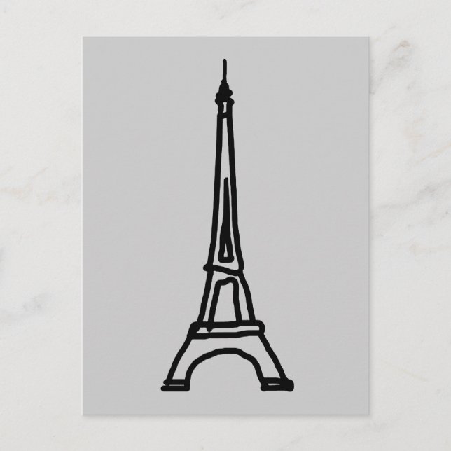Carte Postale La Tour Eiffel (Devant)