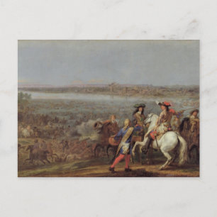 Carte Postale La traversée du Rhin, 12 juin 1672