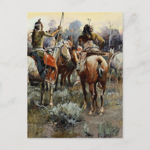 Carte Postale « La Trêve » Art occidental par Charles M Russell