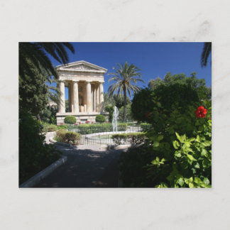 Carte Postale La Valette Malte bâtiment ancien dans le parc