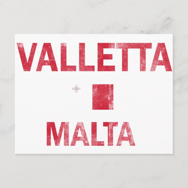 Carte Postale La Valette Malte Designs (Devant)
