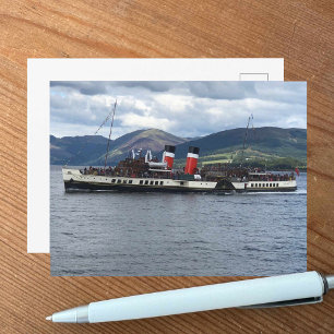 Carte Postale La vapeur Waverley Paddle au large de l'Écosse