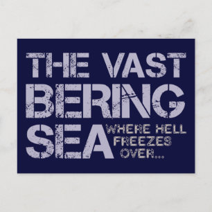 CARTE POSTALE LA VASTE MER DE BERING...