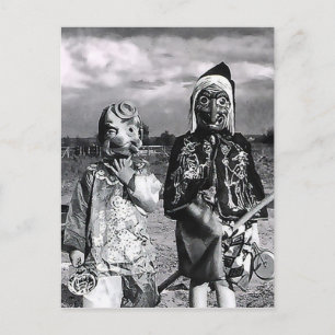 Carte Postale La veille de Hallow des masques d'antan