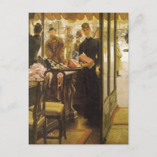 Carte Postale La vendeuse par James Tissot, Art fin victorien