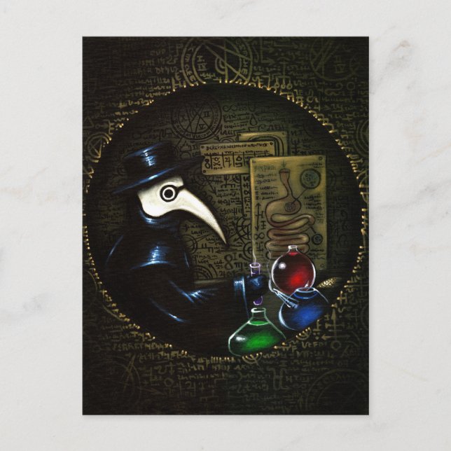 Carte postale "La vengeance de l'alchimiste" (Devant)