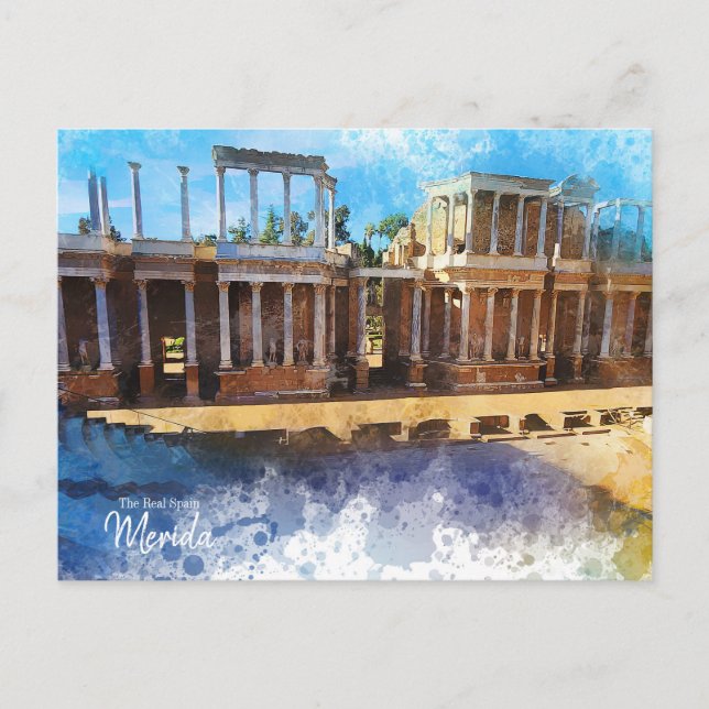 Carte Postale La véritable Espagne Mérida (Devant)