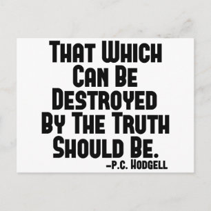 Carte Postale La vérité fait mal