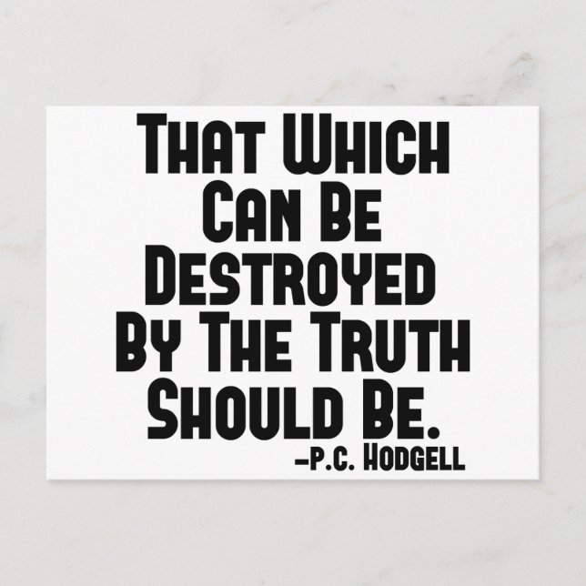 Carte Postale La vérité fait mal (Devant)