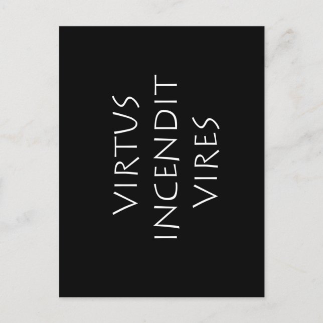 Carte Postale La vertu enflamme les forces (Devant)