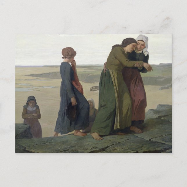 Carte Postale La veuve ou la famille du pêcheur (Devant)