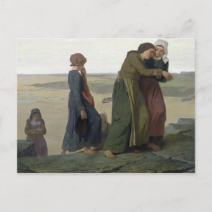 Carte Postale La veuve ou la famille du pêcheur