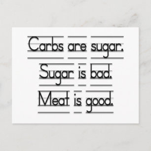 Carte Postale La viande est bonne