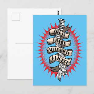 Carte Postale La vie chiropraticienne est plus heureuse Quand vo