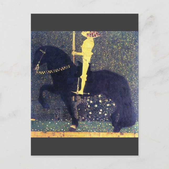 Carte Postale La vie d'une lutte (Les Chevaliers d'or) -Klimt (Devant)