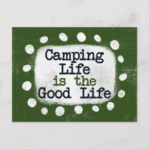 Carte postale La vie en camping est la belle vie
