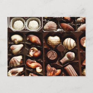 Carte Postale La vie est comme une boîte de chocolats dessert do