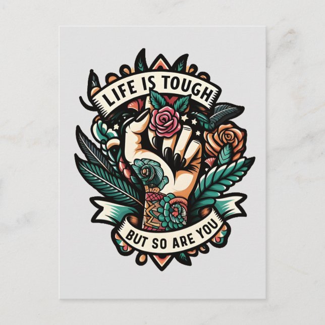 Carte Postale La vie est dure, vous aussi (Devant)
