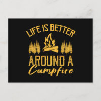 La Vie Est Mieux Autour D'Un Camping Feu Drôle Cam