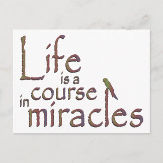 Carte Postale La vie est un cours de miracles