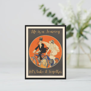 Carte Postale La vie est un voyage, l'amour,