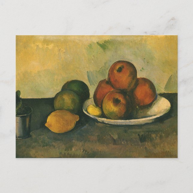 Carte Postale La vie morte avec les pommes par Paul Cezanne (Devant)