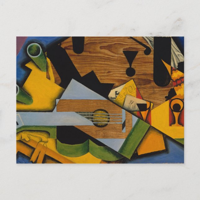 Carte Postale La vie morte avec une guitare (Devant)