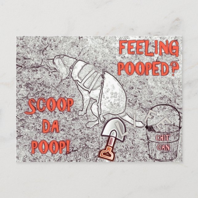 Carte Postale La vie Pooper Scooper (Devant)