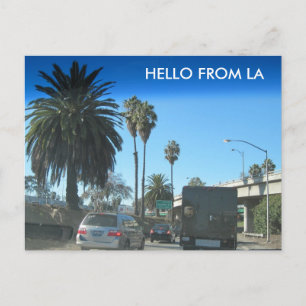Carte Postale La vie sur l'autoroute de Los Angeles