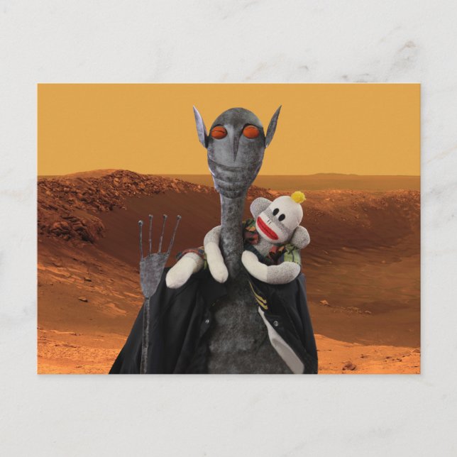 Carte Postale La vie sur Mars (Devant)