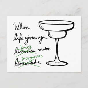 Carte Postale La vie vous donne citrons obtenir des limites fair