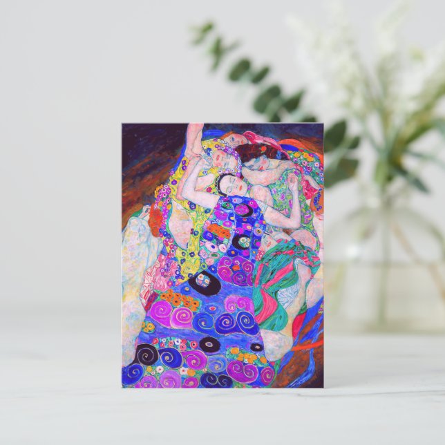 Carte Postale La Vierge (1913) de Gustav Klimt. (Debout devant)