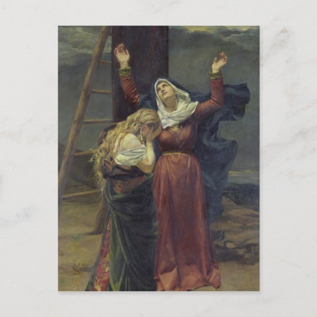 Carte Postale La Vierge au pied de la croix (Devant)