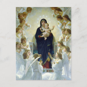 Carte Postale La Vierge aux anges, William Bouguereau