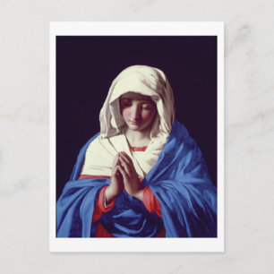 Carte Postale La Vierge dans la prière, 1640-50 (huile sur toile