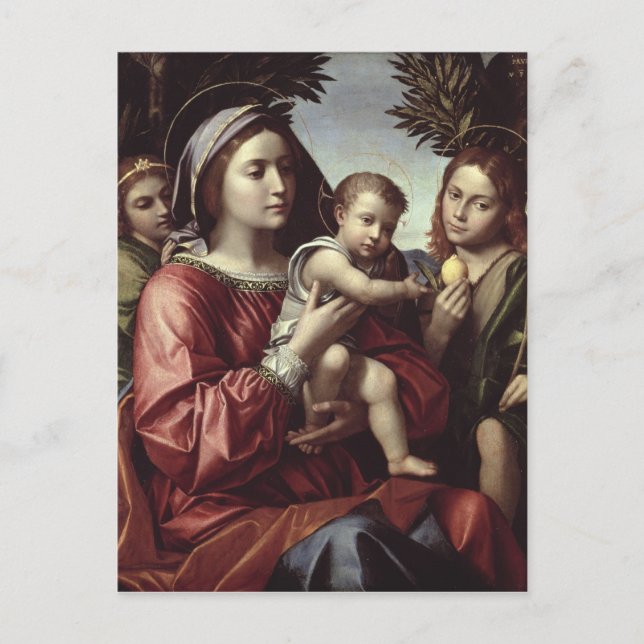 Carte Postale La Vierge et l'enfant (Devant)