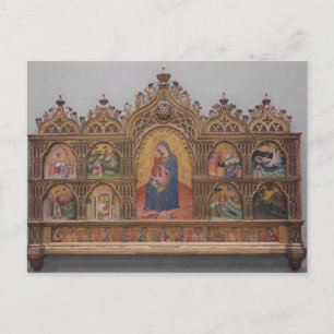 Carte Postale La Vierge et l'enfant aux scènes légendaires