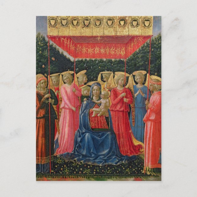 Carte Postale La Vierge et l'enfant avec les anges, c.1440-50 (Devant)