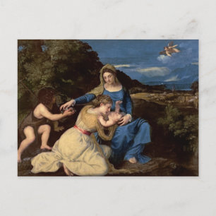 Carte Postale La Vierge et l'enfant avec les saints, 1532