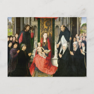 Carte Postale La Vierge et l'Enfant avec St. Jacques & St. Domin