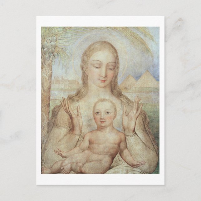 Carte Postale La Vierge et l'Enfant en Egypte, 1810 (tempéra sur (Devant)
