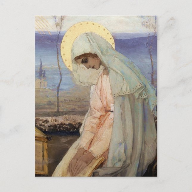 Carte Postale "La Vierge Marie" par Mikhaïl Nesterov (Devant)