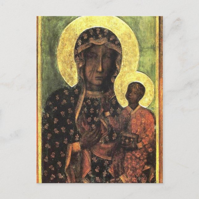 Carte Postale La Vierge Noire de Częstochowa (Devant)
