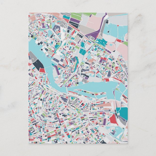 Carte Postale La ville d'Amsterdam (Devant)