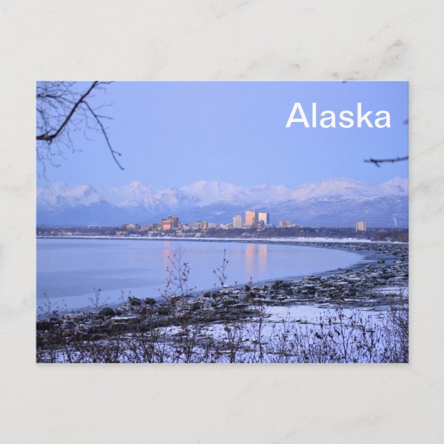 Carte Postale La ville d'Anchorage, Alaska (Devant)