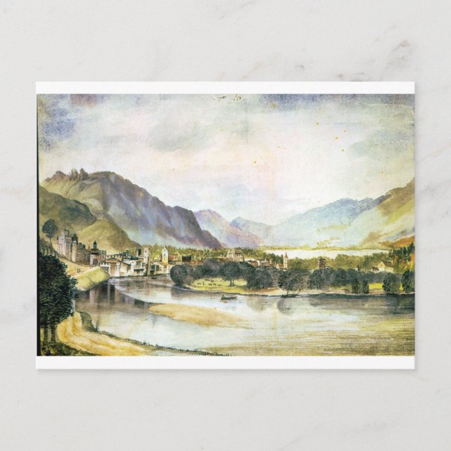 Carte Postale La ville de Trente par Albrecht Durer (Devant)