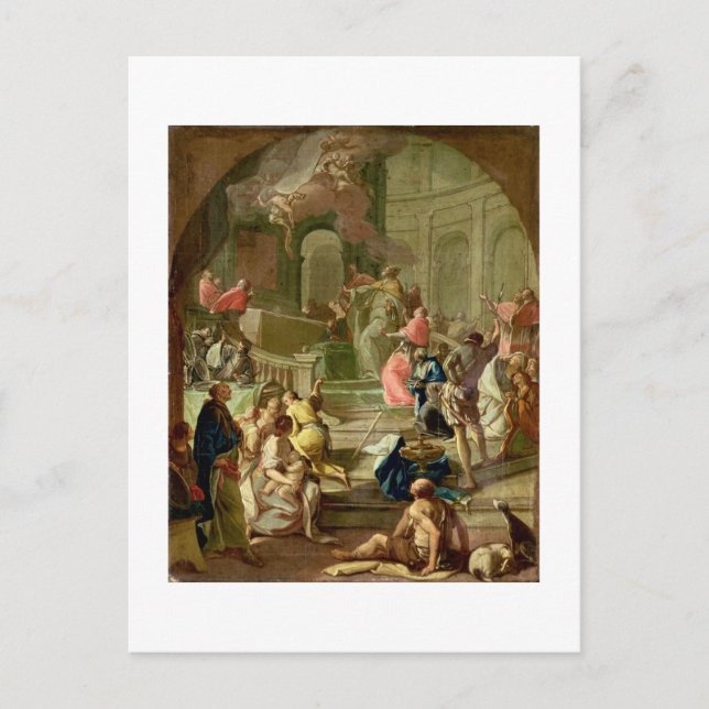 Carte Postale La vision de saint Benoît, vers 1760 (Devant)